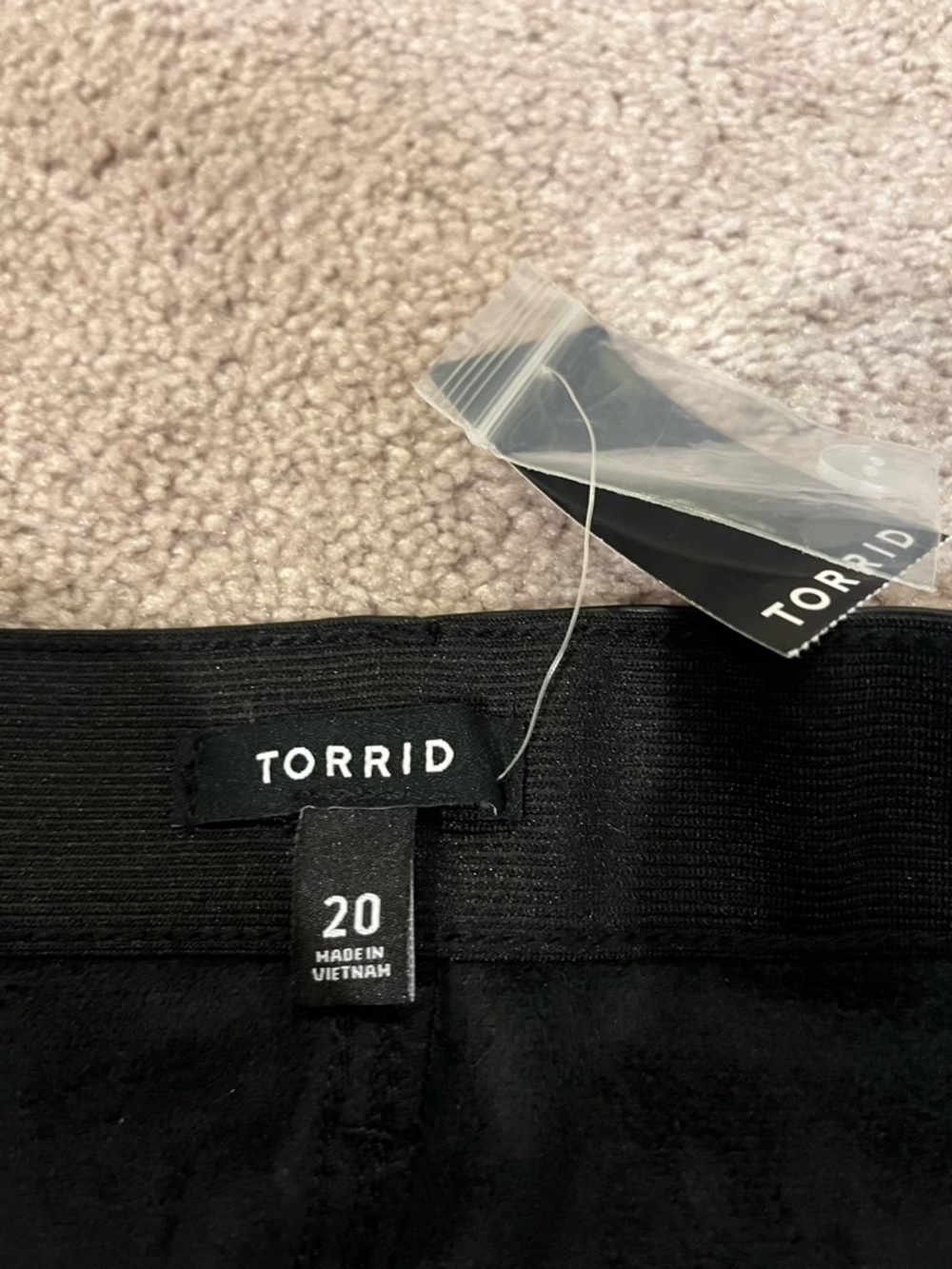 Torrid Midi Length Faux Leather Skirt with Front Slit - Picture 9 of 11